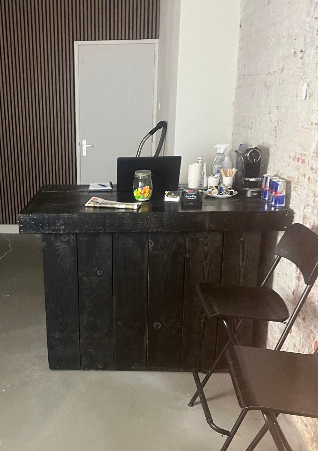 Balie/bar steigerhout vandaag ophalen, Ophalen, Gebruikt