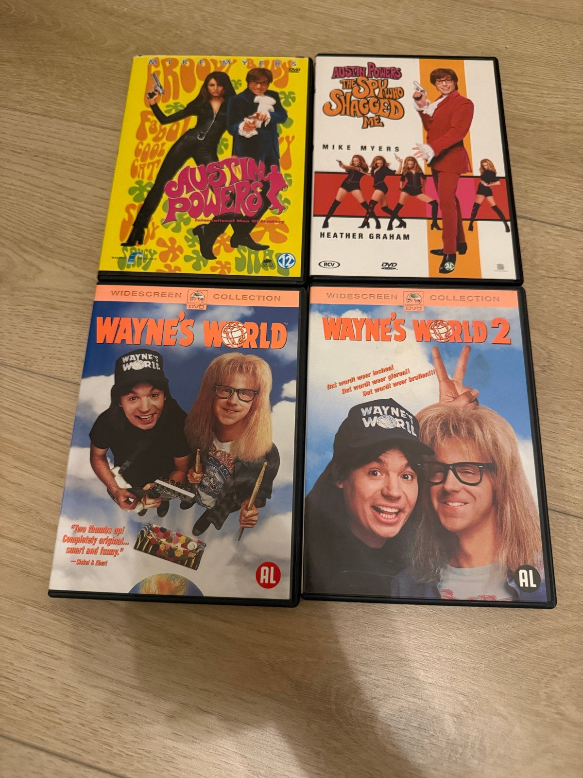 Austin Powers & Wayne's World DVD Collectie, Cd's en Dvd's, Nederlands, Ophalen of Verzenden, Vanaf 6 jaar, Inclusief doosje