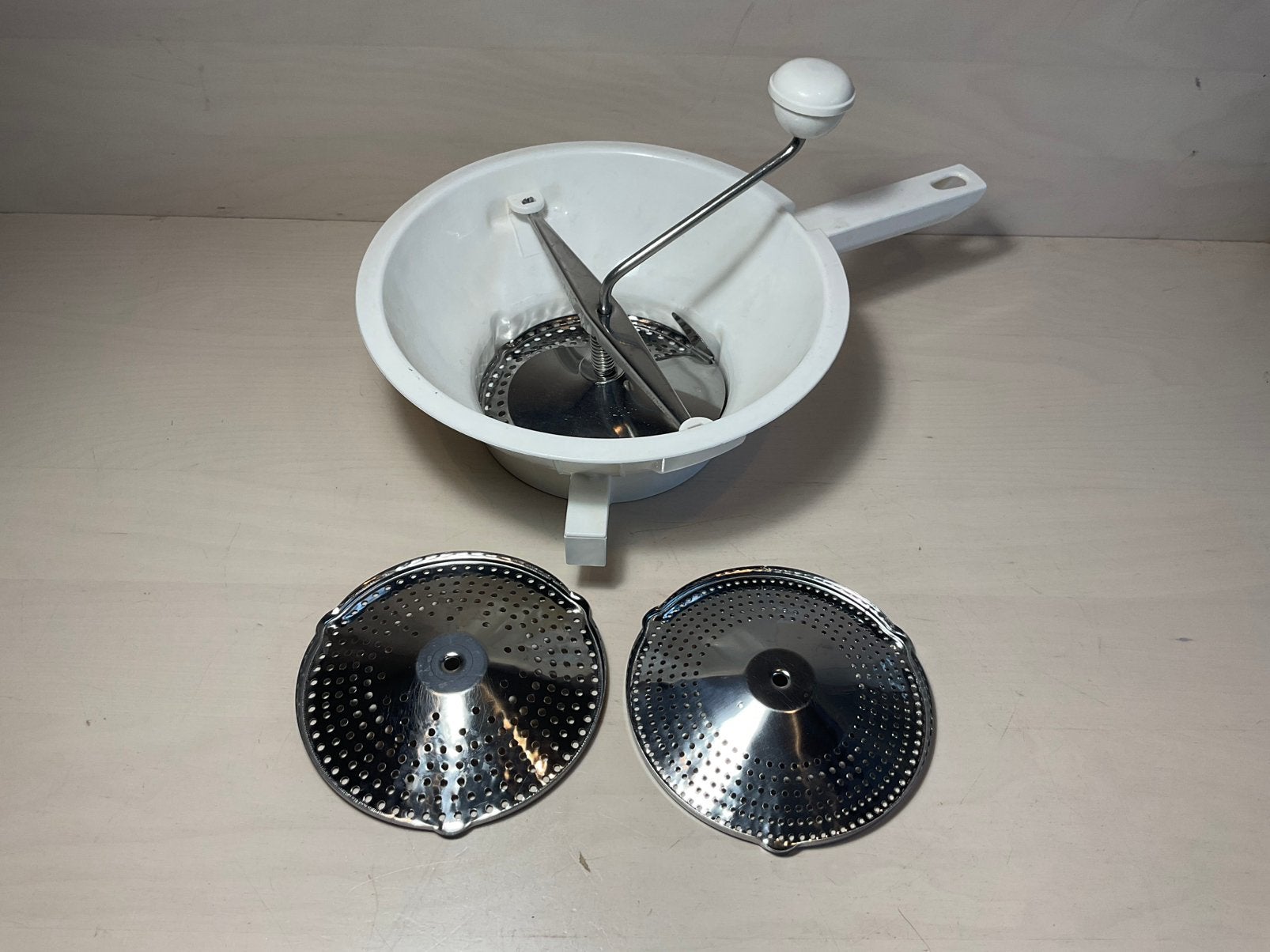 Forse witte  roerzeef passeerzeef doorsnee 24 cm, Huis en Inrichting, Ophalen of Verzenden, Gebruikt