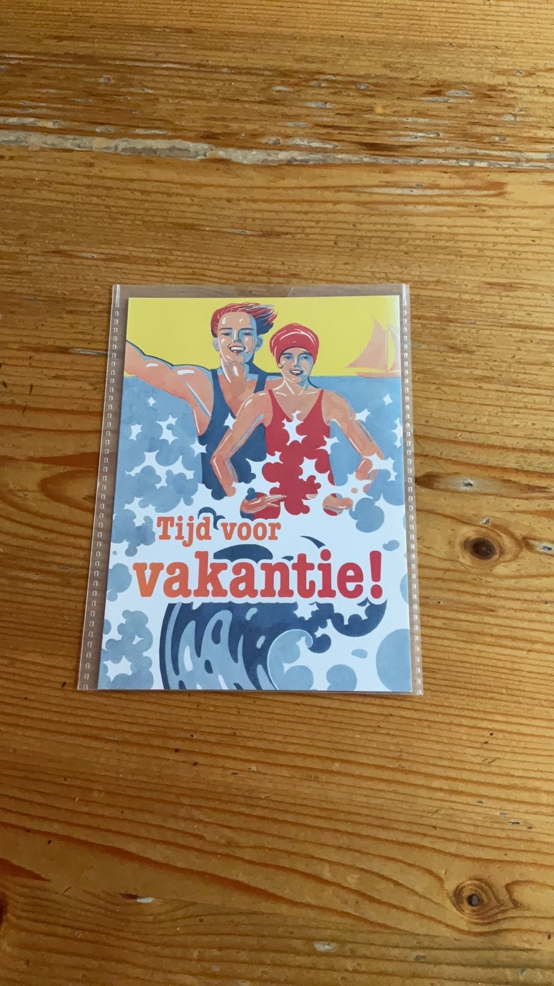Postkaart - Tijd voor vakantie!, Ophalen of Verzenden, 1980 tot heden, Ongelopen, Seizoenen