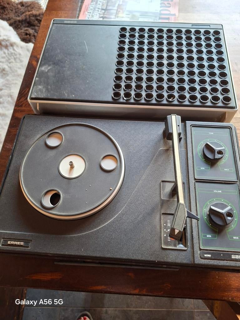 Vintage Erres Platenspeler - Klassiek Design, Ophalen, Gebruikt, Platenspeler, Overige merken