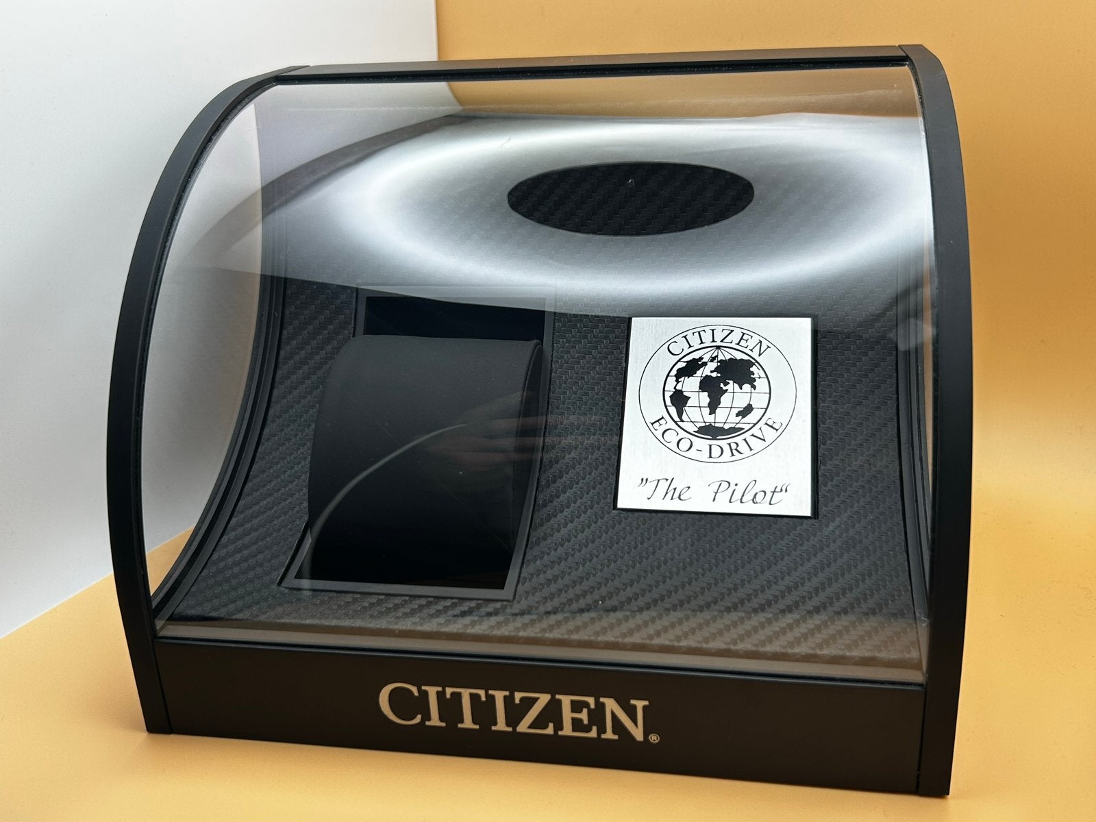 Citizen Eco-Drive "The Pilot" Horloge Display Box, Ophalen of Verzenden, Zo goed als nieuw, Zwart