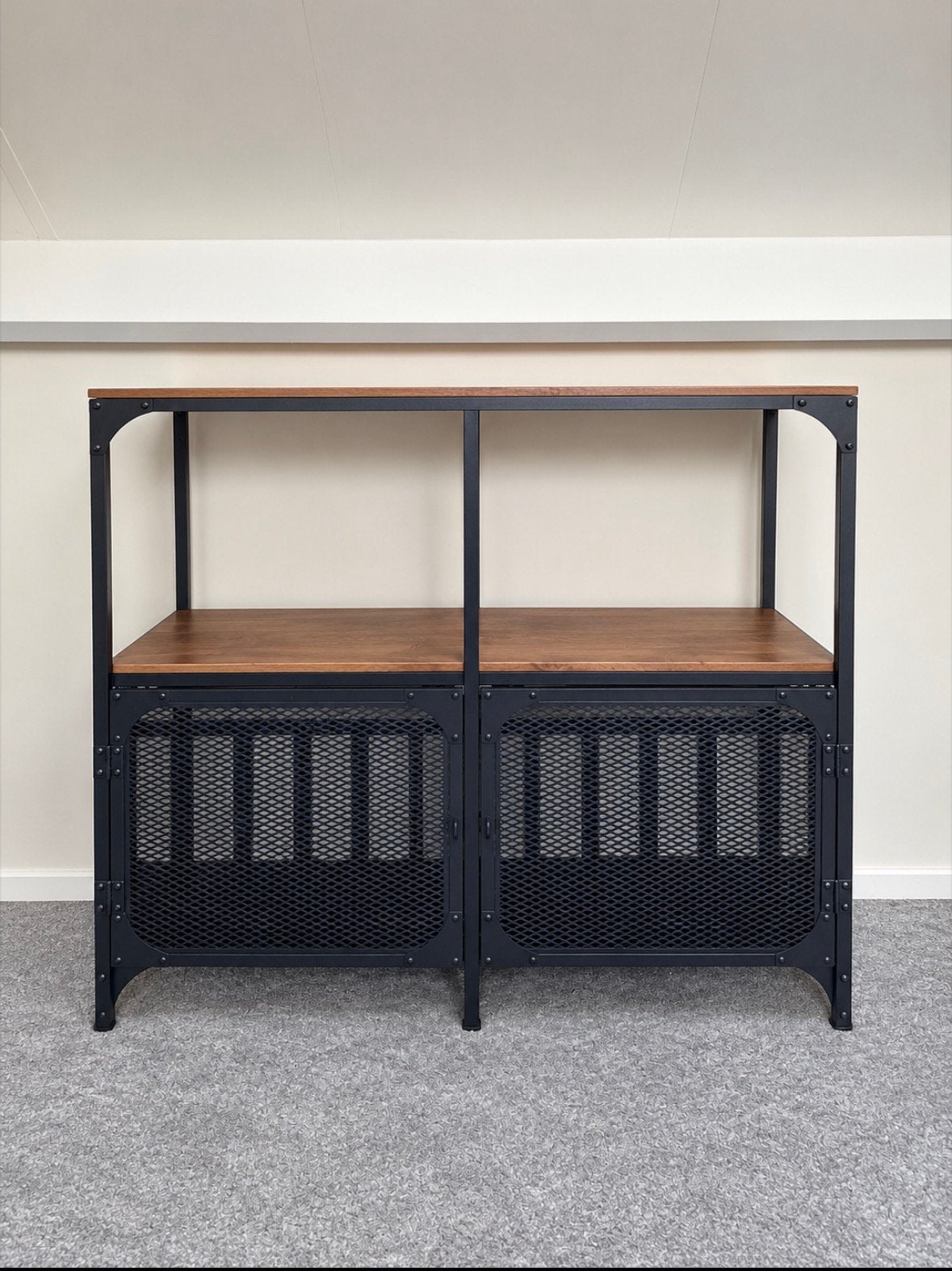 IKEA | FJÄLLBO Stellingkast, zwart, 100x95 cm, Ophalen, Zo goed als nieuw