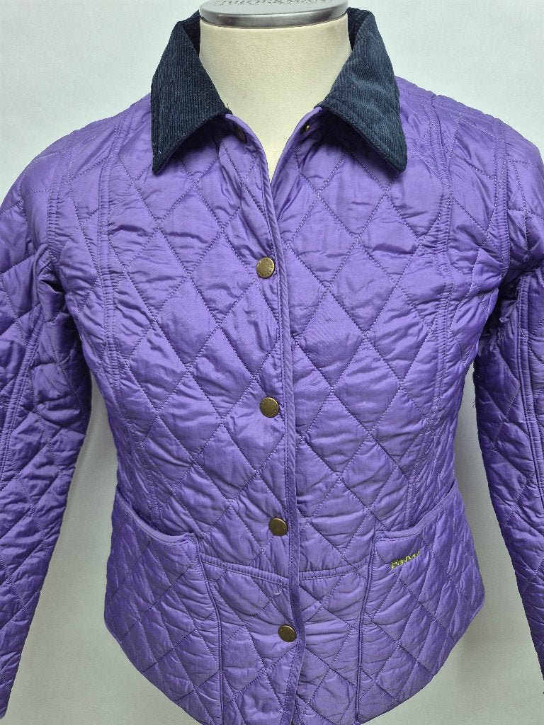 Barbour 'Summer Quilt Template' dames jas, maat 36 Top!, Barbour, Paars, Ophalen of Verzenden, Zo goed als nieuw