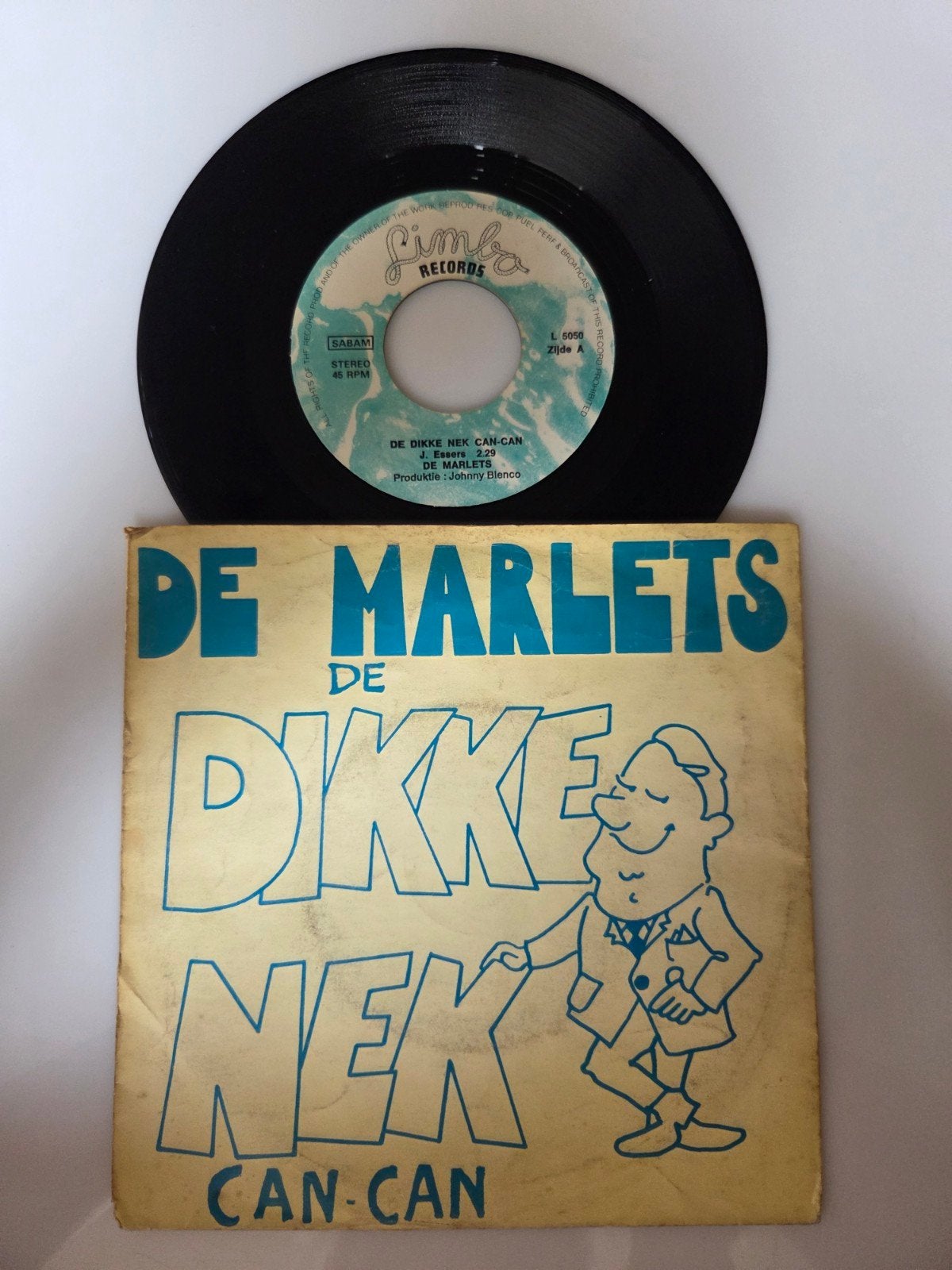 De Marlets - De dikke nek, Ophalen of Verzenden, Zo goed als nieuw, 7 inch, Nederlandstalig
