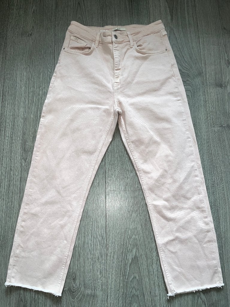 EDC Esprit roze high waist mom fit broek jeans mt 31 / 26, Overige kleuren, Ophalen of Verzenden, Zo goed als nieuw, W30 - W32 (confectie 38/40)