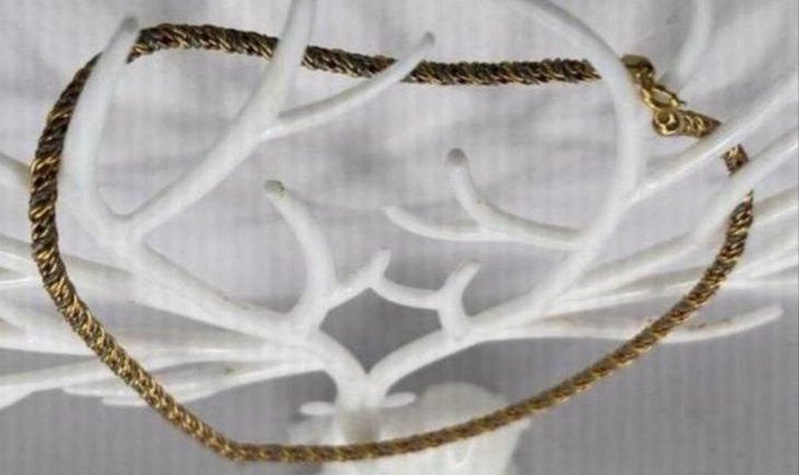 Nieuwe Goud/Zilverkleurige Gedraaide Ketting - 21/43 cm, Ophalen of Verzenden, Nieuw, Overige materialen