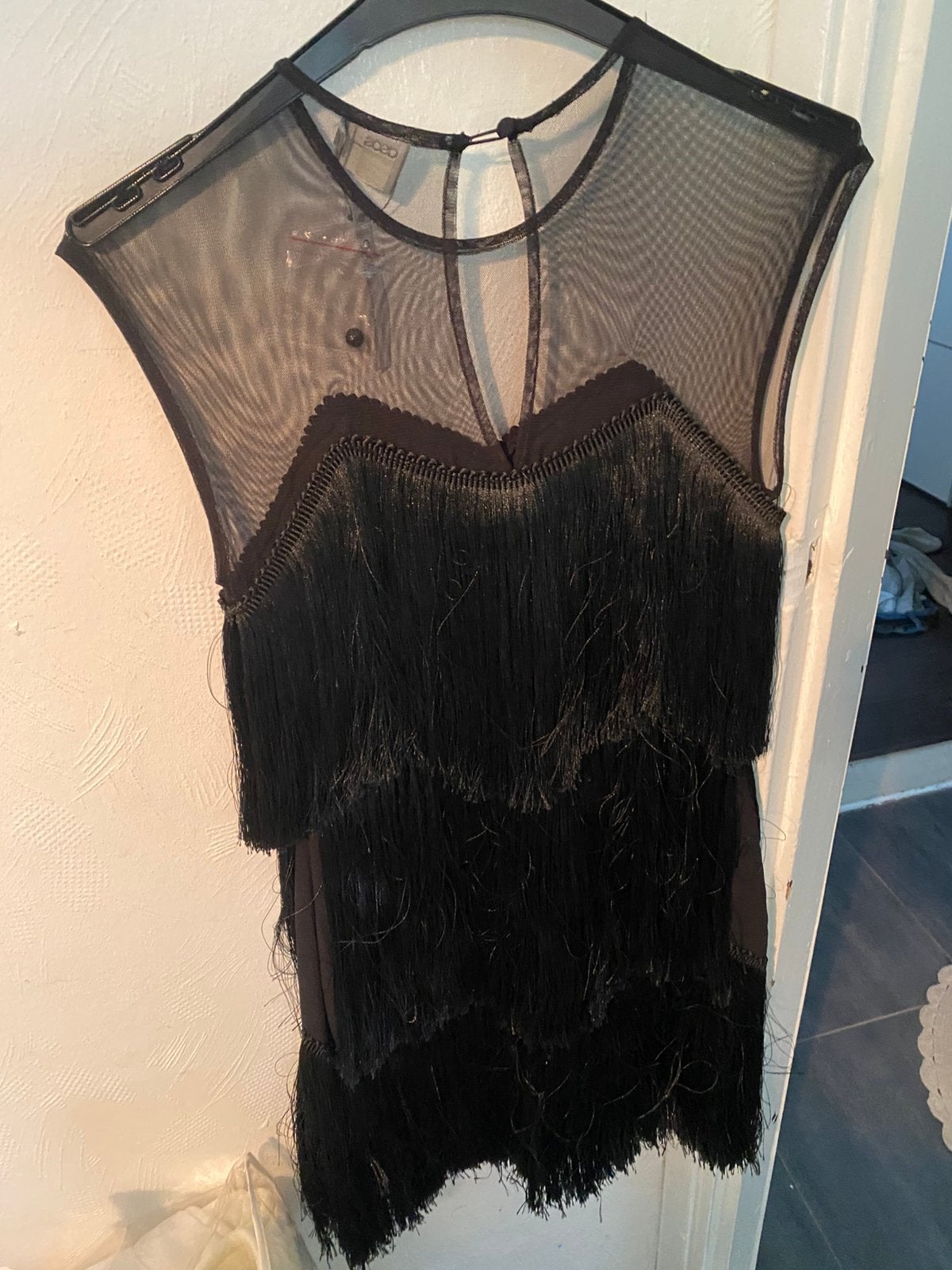 ASOS DESIGN mini-jurk, Ophalen, Zo goed als nieuw, Zwart, Korte mouw