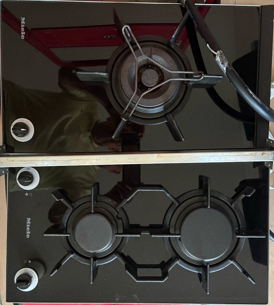 Miele gas kookplaten, Witgoed en Apparatuur, Kookplaten, Ophalen, Gebruikt, 3 kookzones of minder, Inbouw