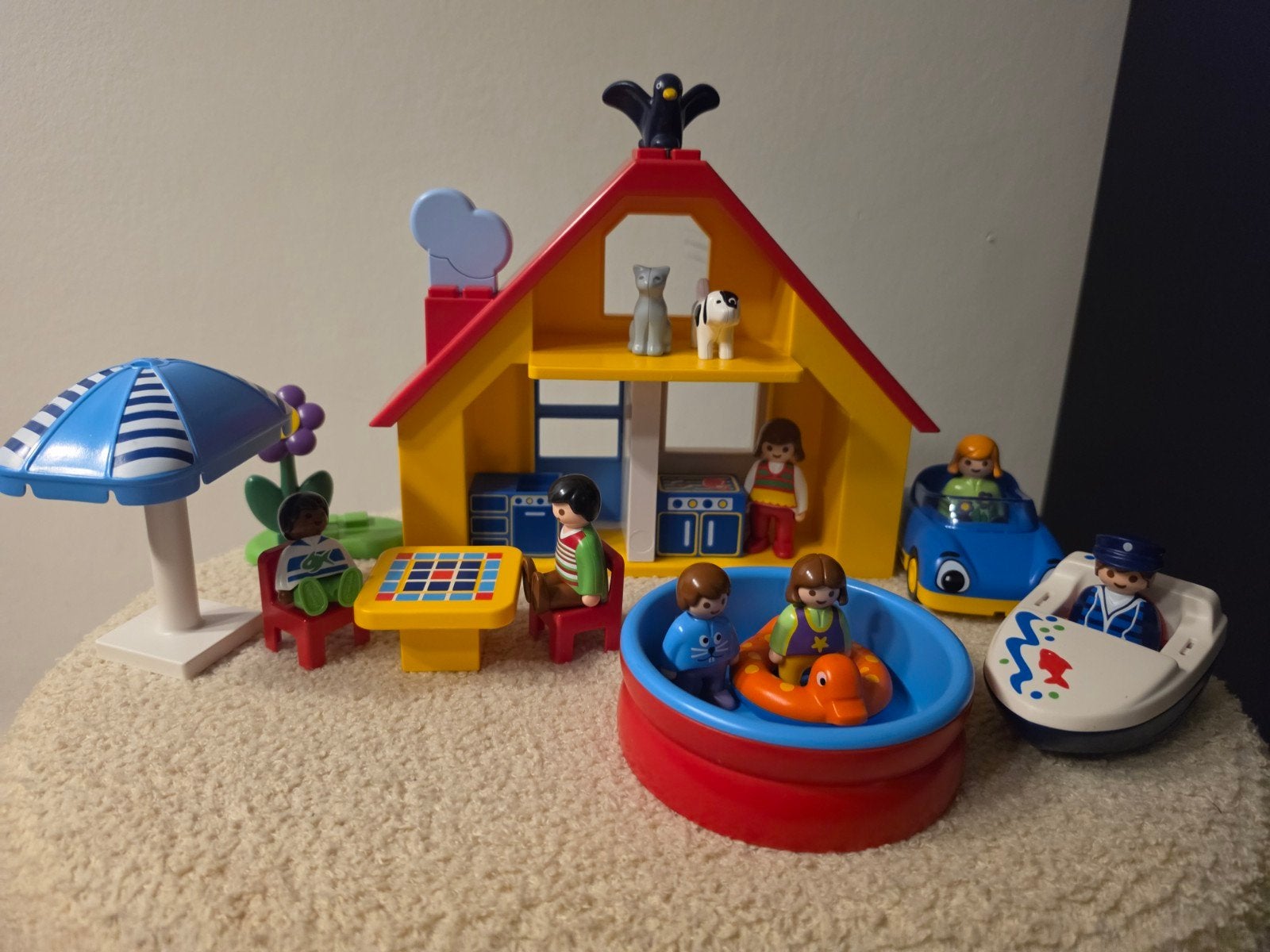 Playmobil 123 vakantiehuis, Gebouw, Complete set, 1.2.3, Ophalen of Verzenden