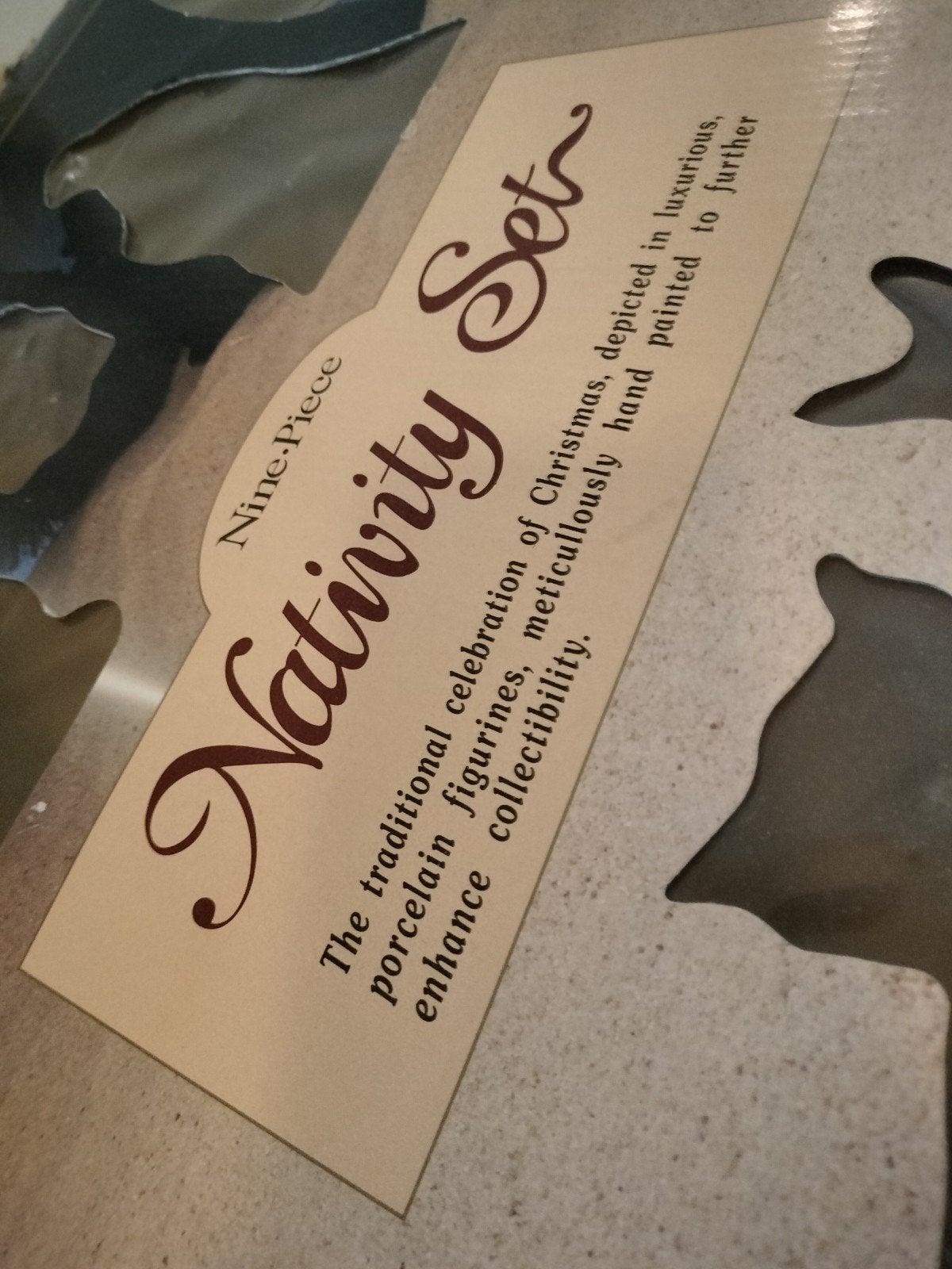 Te koop: 9-delige kerststal (Nativity Set), Ophalen of Verzenden, Zo goed als nieuw