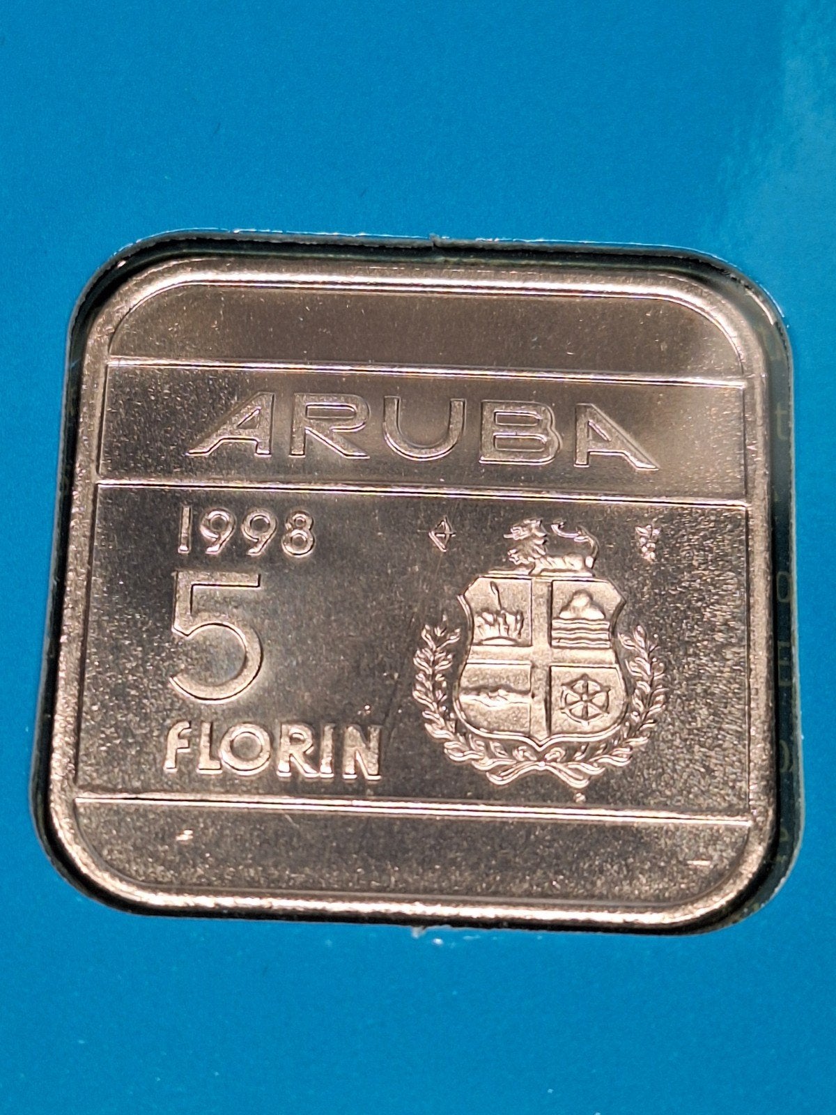 Aruba 5 florin 1998 fdc, Ophalen of Verzenden, Koningin Beatrix, Overige waardes