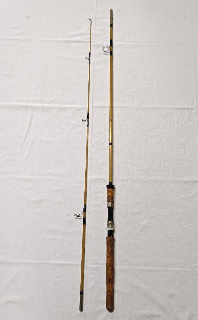 Vintage hengel komgo 2,10 meter 45 gram glashengel germany, Watersport en Boten, Ophalen, Gebruikt, Werphengel