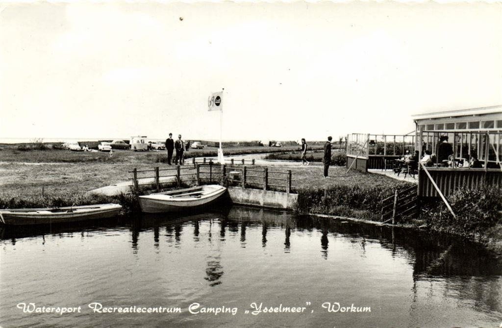 Watersport Recreatiecentrum Camping IJsselmeer, Workum - ong, Ophalen of Verzenden, 1960 tot 1980, Ongelopen, Friesland