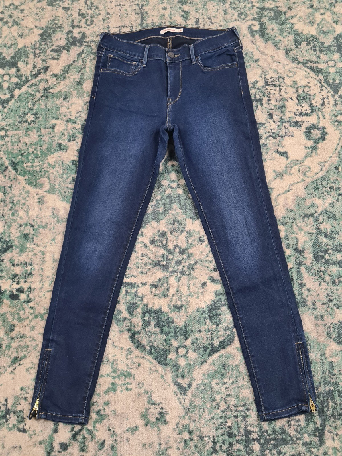 Levi’s 710 super skinny W30 L28 Tulsi3028 Mid-rise, Blauw, Ophalen of Verzenden, Zo goed als nieuw, W30 - W32 (confectie 38/40)