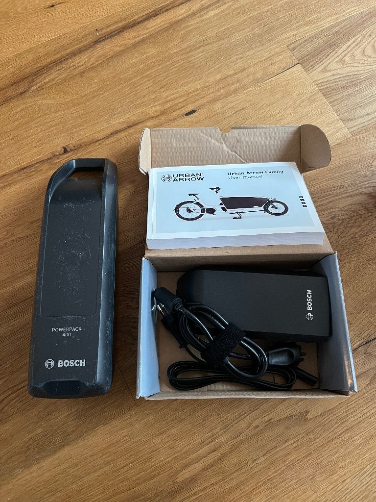 Bosch PowerPack 400 E-bike Accu met Oplader, Fietsen en Brommers, Ophalen, Zo goed als nieuw, Overige merken