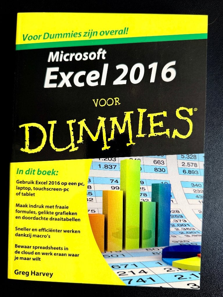 Boek Microsoft Excel 2016 voor Dummies, Niet van toepassing, Nieuw, Ophalen of Verzenden, Greg Harvey