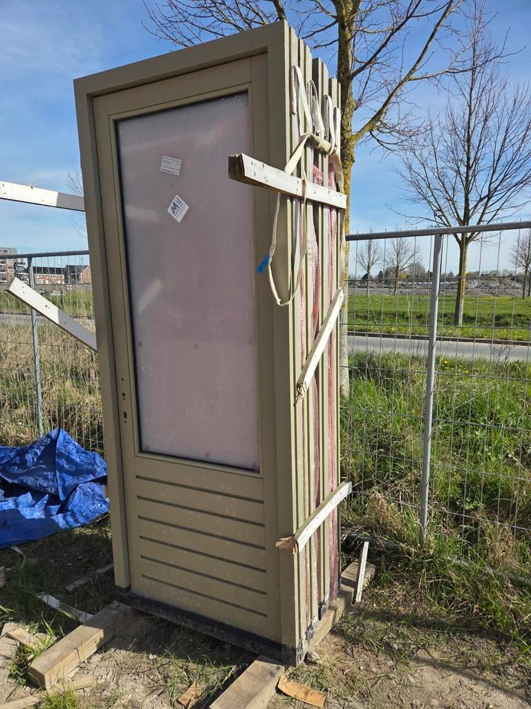 4 buitendeuren, 2x links, 2x rechts, 1000x2480mm, Doe-het-zelf en Verbouw, Deuren en Horren, Ophalen, Gebruikt, Buitendeur, 200 tot 215 cm