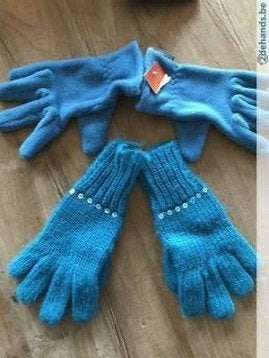 2 paar wanten 8/10 jaar, 134 t/m 140, Jongen of Meisje, Ophalen of Verzenden, Zo goed als nieuw