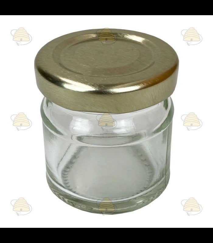 Lege glazen potjes met gouden schroefdeksel, Ophalen of Verzenden, Nieuw