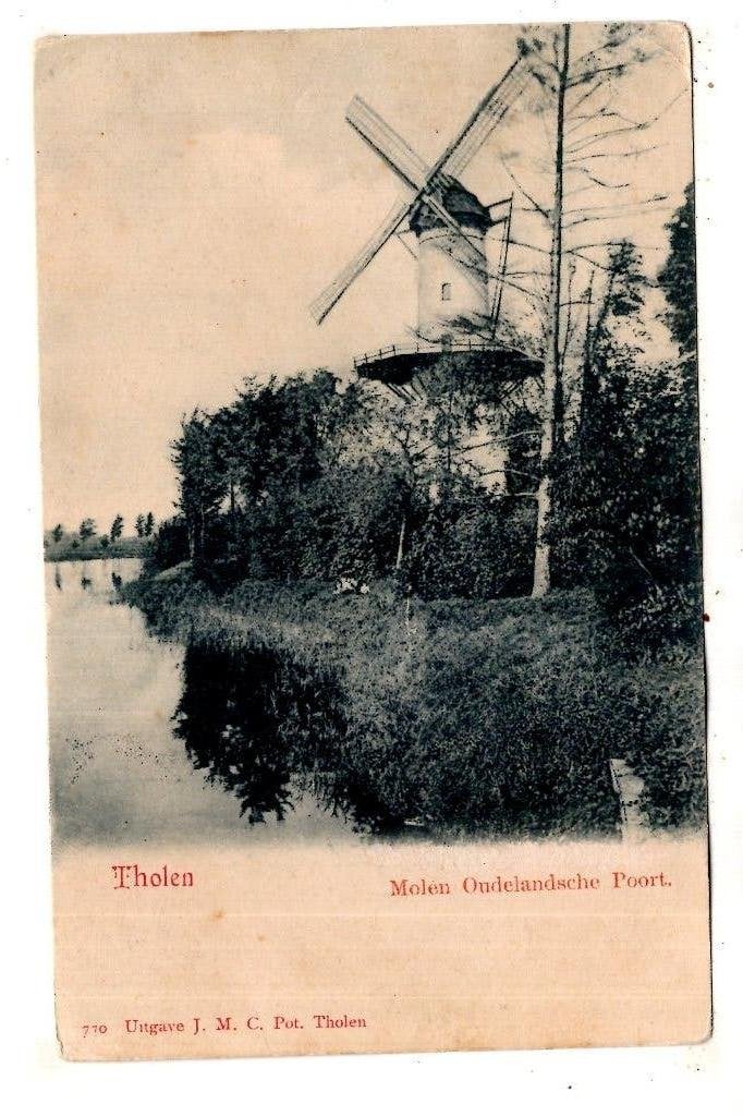 Tholen Molen Oude Landsche Poort Vivat 770, Ophalen of Verzenden, Voor 1920, Ongelopen