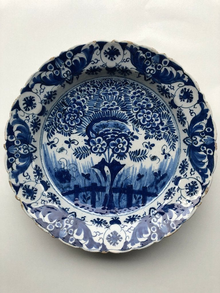 Delfts Blauw bord De Klaauw 1760-1785, Ophalen