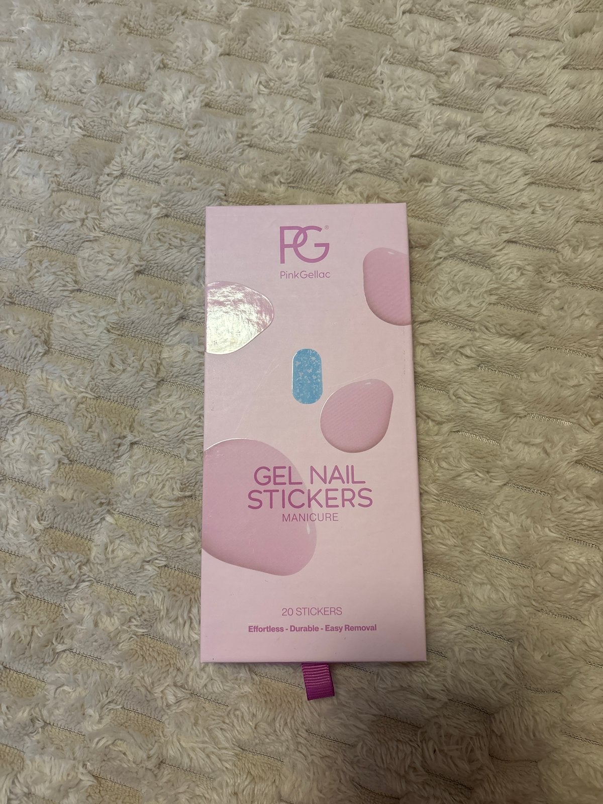 Pink Gellac Gel Nagellak Stickers 009 Holographic Blue, Verzenden, Nieuw, Overige typen