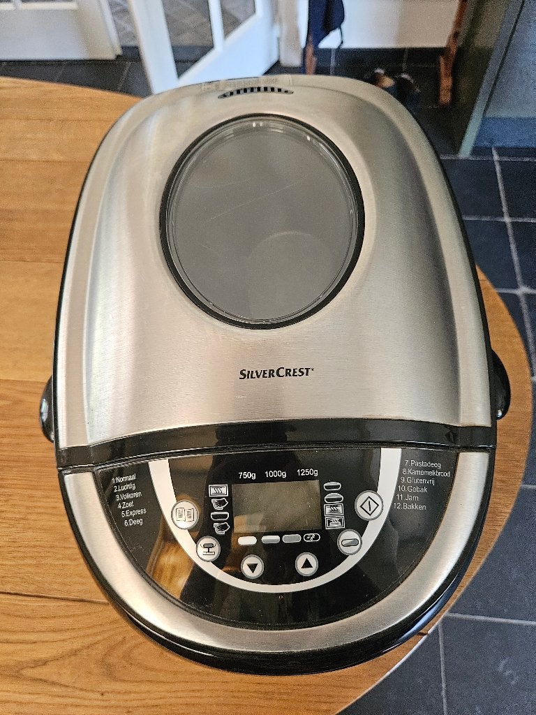 Broodbakmachine Silvercrest ZGAN, Met timer, Meer dan 10 programma's, 800 tot 1200 gram deeg, Ophalen of Verzenden