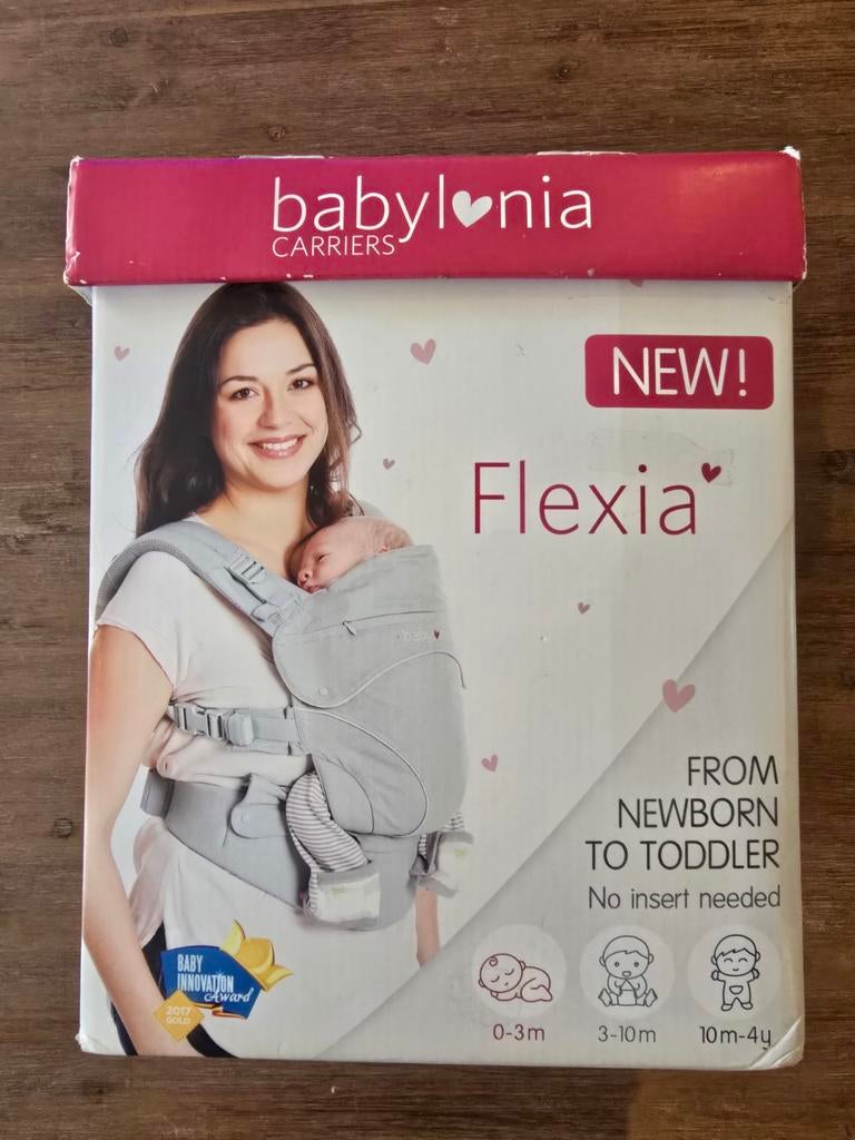 Babylonia Flexia draagzak – newborn t/m peuter - incl doos, Ophalen of Verzenden, Zo goed als nieuw, Draagzak, Overige merken
