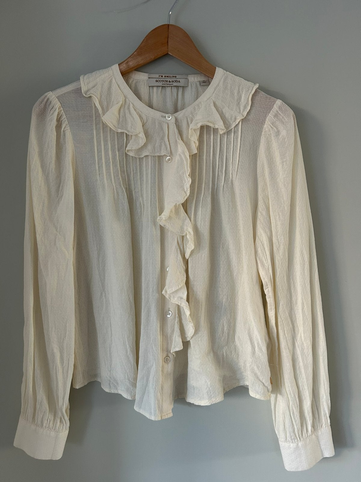 Scotch & Soda blouse in maat M, Kleding | Dames, Ophalen of Verzenden, Zo goed als nieuw, Maat 38/40 (M), Groen