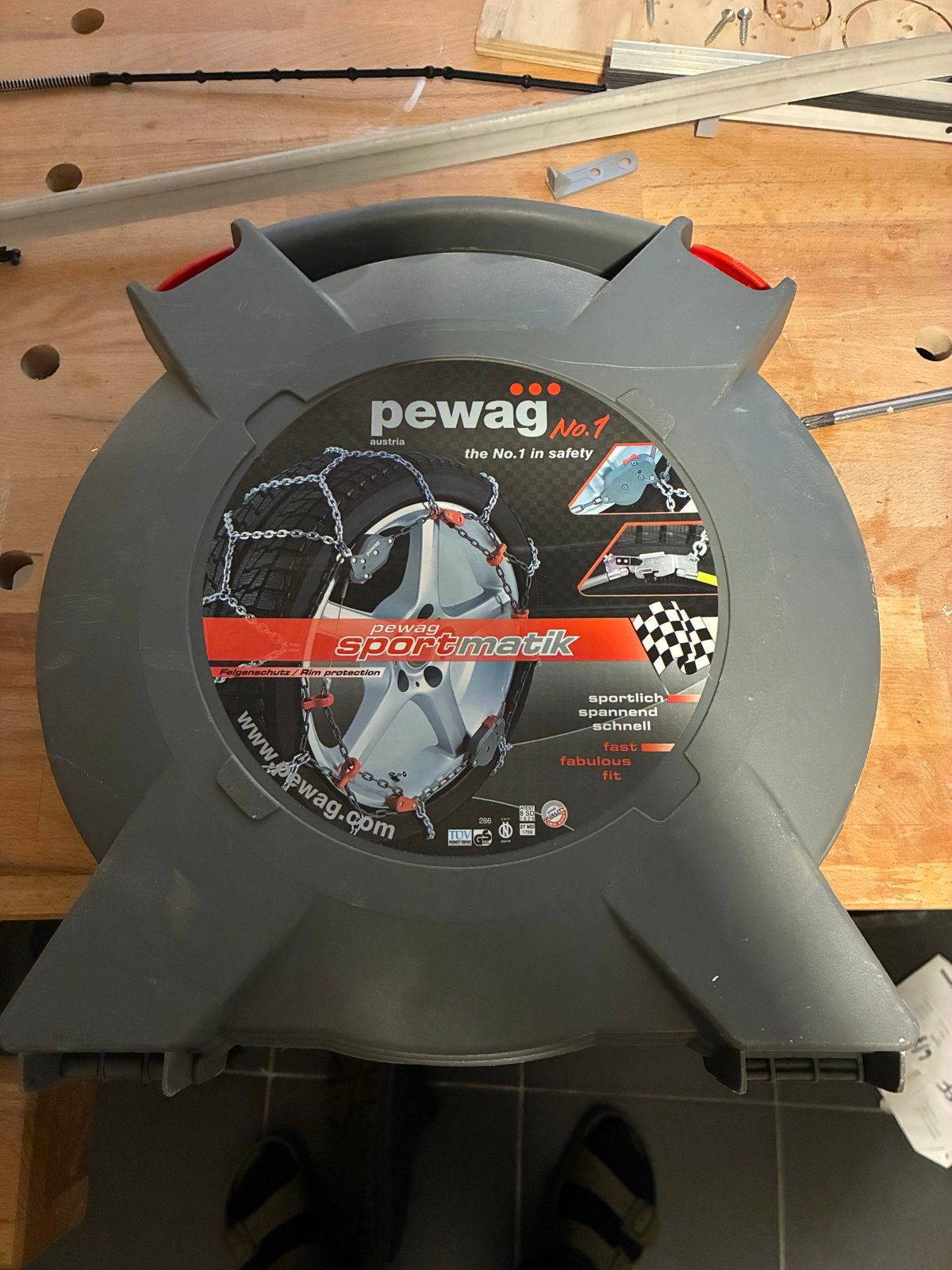 Nieuwe Pewag Sportmatik sneeuwkettingen, automatisch spannen, Ophalen, Nieuw