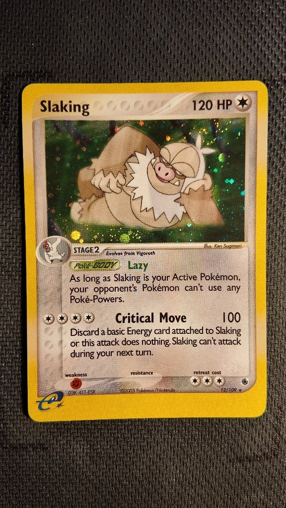 Slaking 12 Ruby & Sapphire | Pokemon kaart, Ophalen, Zo goed als nieuw, Losse kaart, Foil