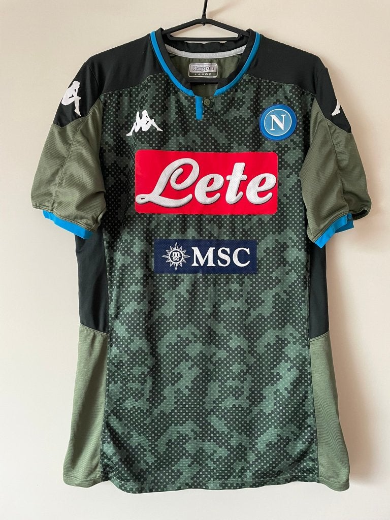 SSC Napoli Kappa Voetbalshirt Maat L Groen, Maat 52/54 (L), Kappa, Ophalen of Verzenden, Zo goed als nieuw