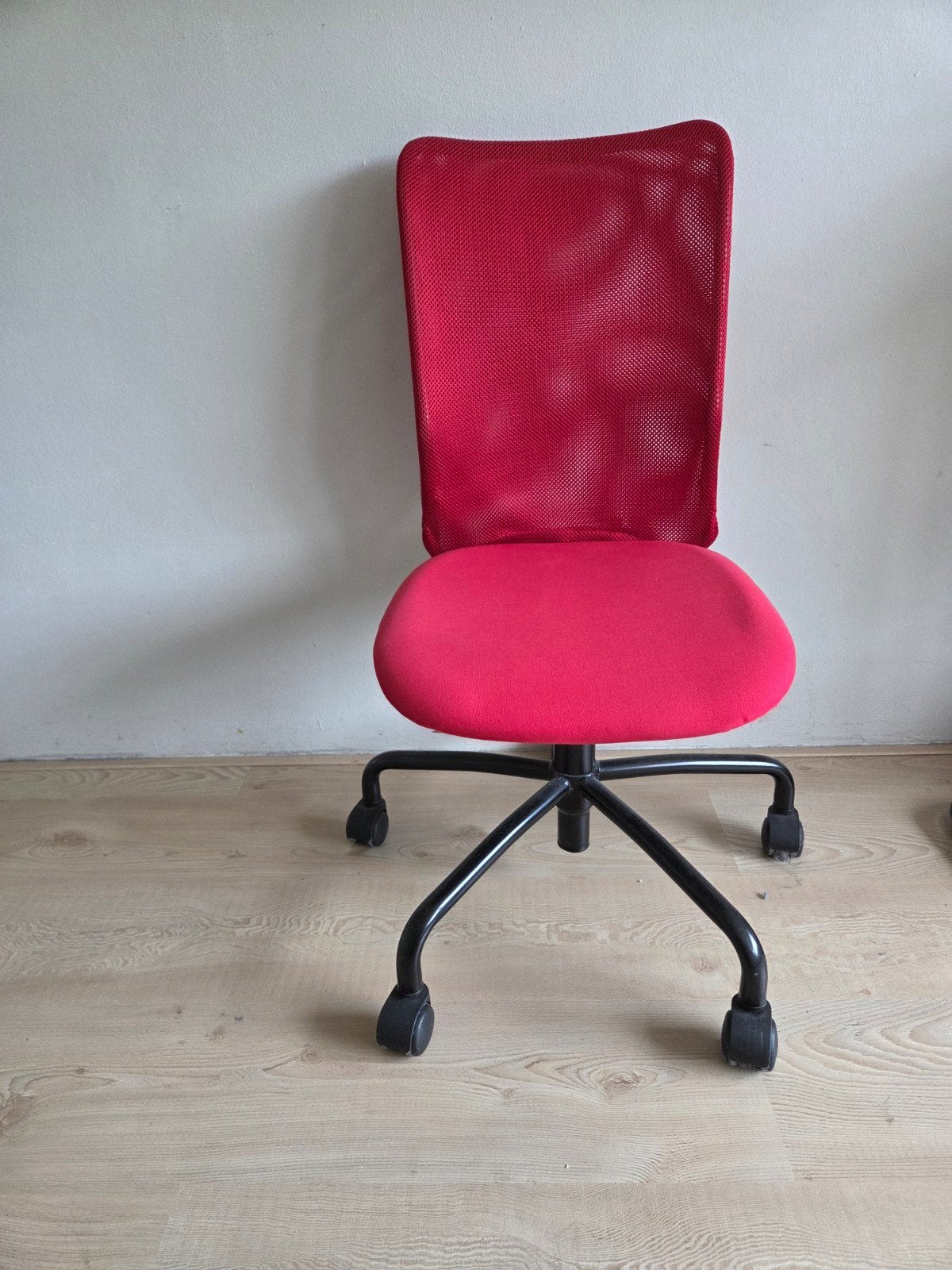 Bureaustoel (kind en volwassene) met verstelbare zithoogte (, Ophalen, Zo goed als nieuw, Rood, Bureaustoel