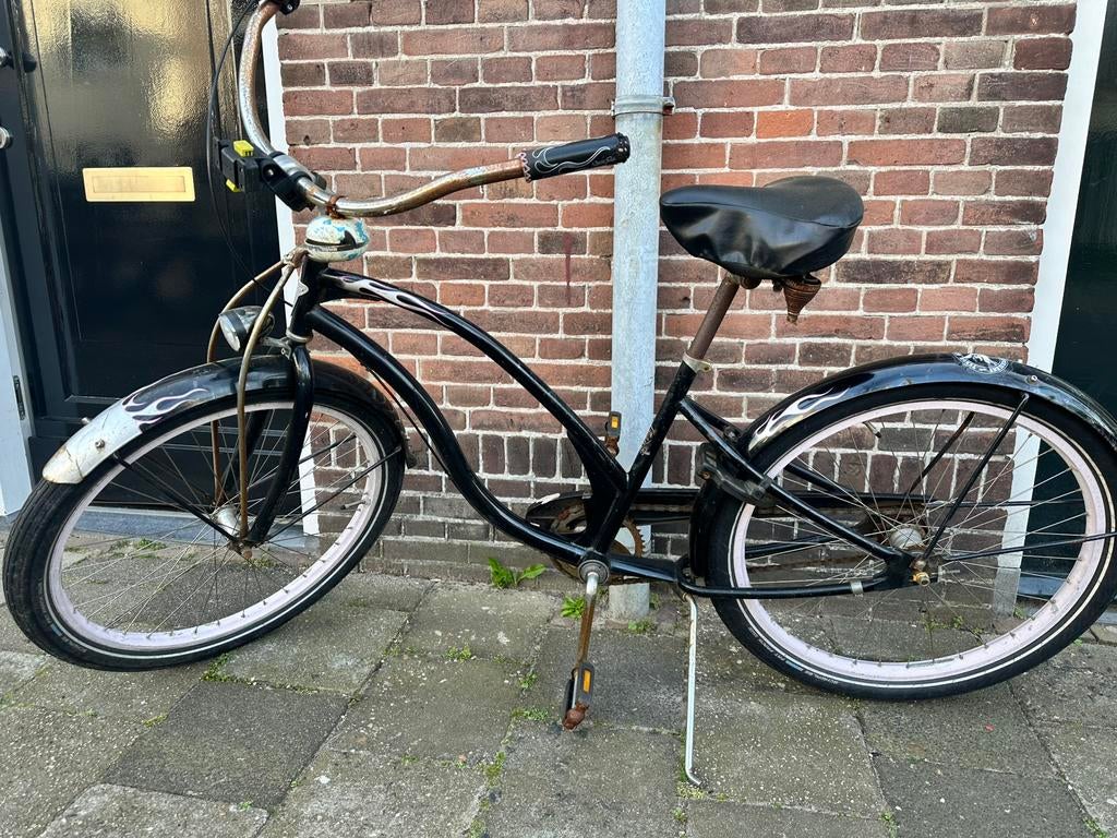 Beachcruiser Electra Glide Betty, Fietsen en Brommers, Fietsen | Cruisers en Lowriders, Ophalen, Gebruikt, Staal, Cruiser