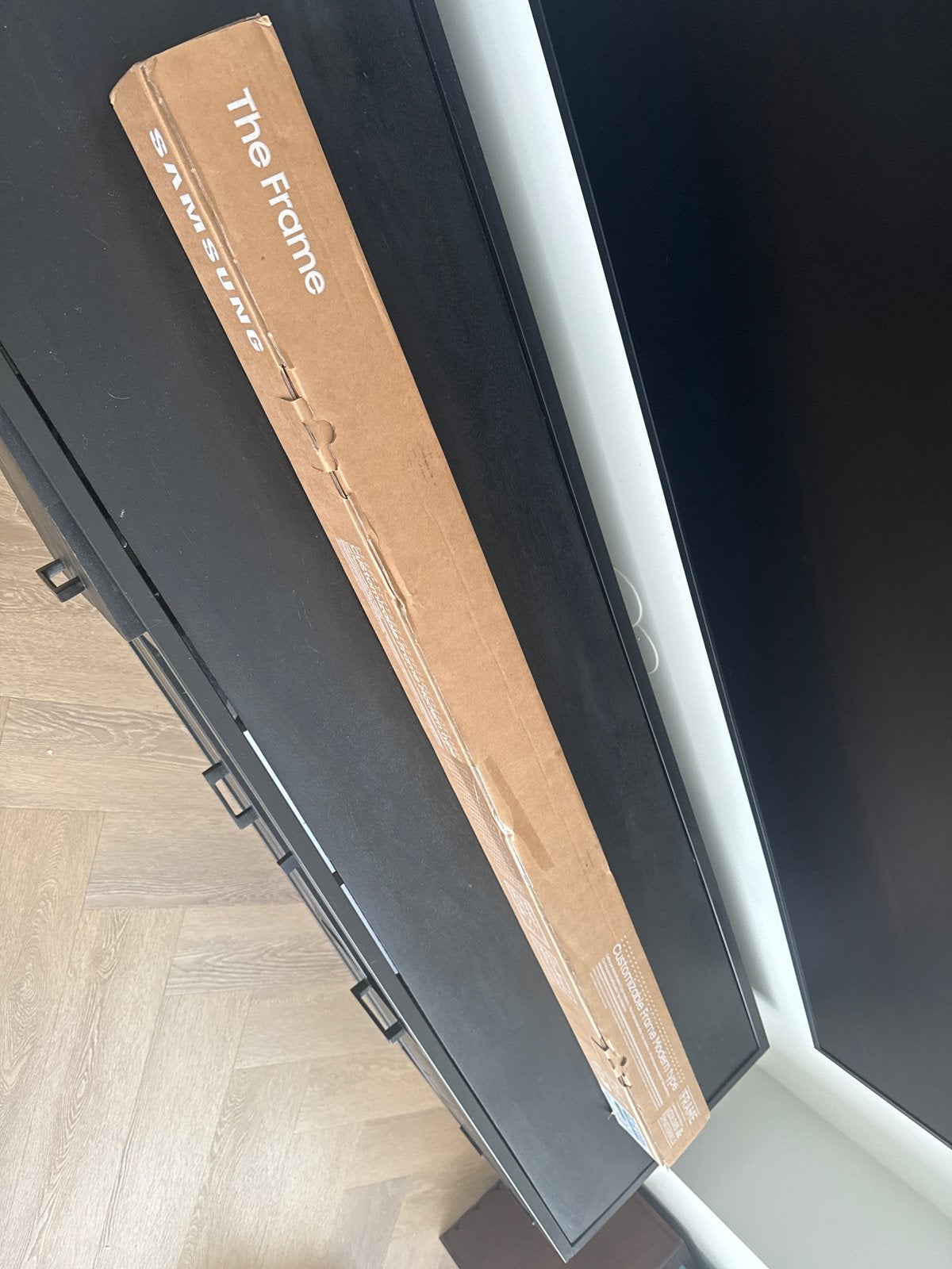 Nieuwe Samsung The Frame 55 inch lijst - Teak/Teca, Ophalen, Nieuw