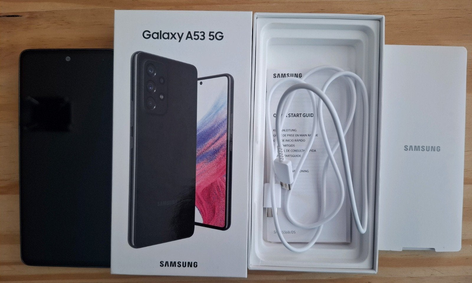 Samsung Galaxy A53 telefoon 105 euro, Telecommunicatie, Mobiele telefoons | Samsung, Ophalen, Gebruikt, Zwart, Zonder simlock