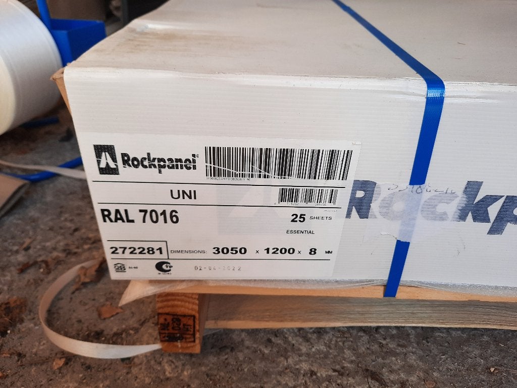 Nieuwe Rockpanel panelen Antraciet (RAL7016) spotprijs €195, Ophalen of Verzenden, Nieuw