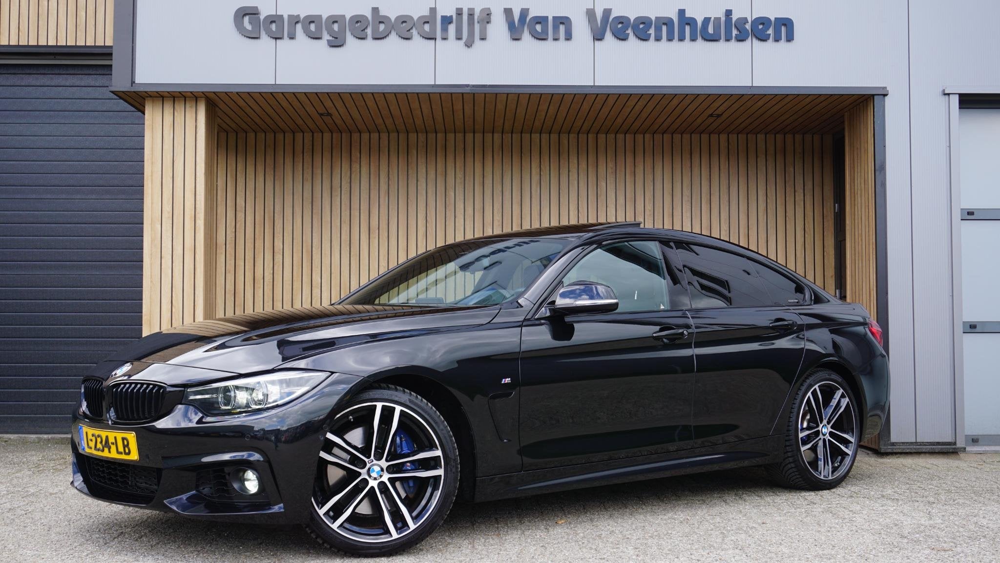 BMW 4-serie Gran Coupé 418i 136PK M-Sport Shadow Line Schui, Automaat, Automatische klimaatregeling, Gebruikt, Zwart