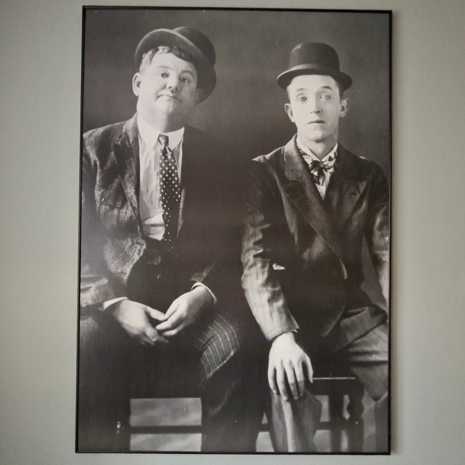 supergroot laurel and hardy!, Ophalen, Met lijst, Deurposter of groter, Film en Tv