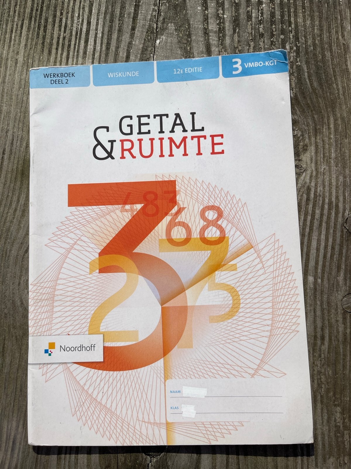 Getal & Ruimte Werkboek deel 2 Wiskunde VMBO-KGT 12e ed., Boeken, Ophalen of Verzenden, Gelezen, VMBO, Wiskunde A