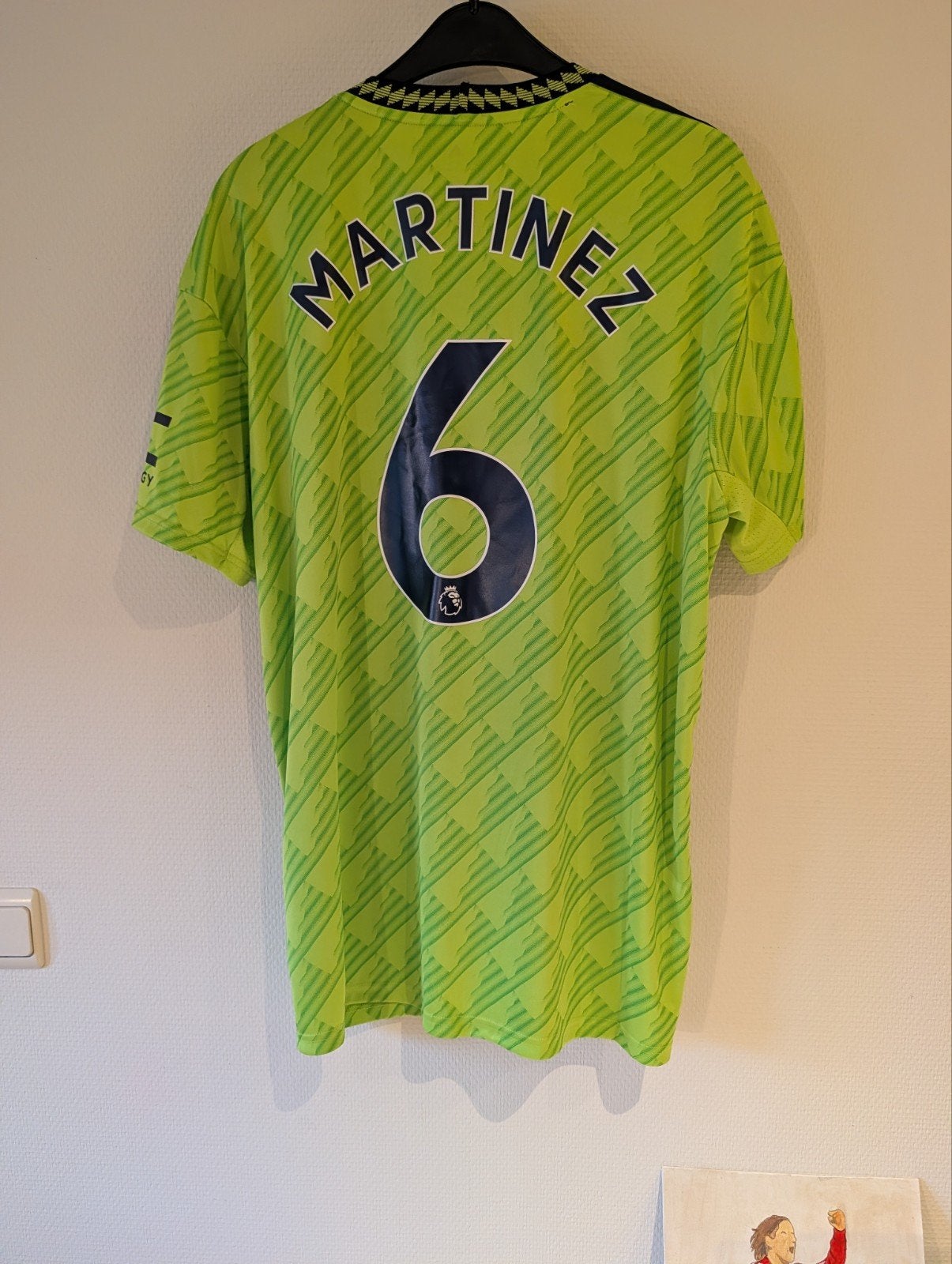 Original Man United 22/23 #6 Martinez Size L, Verzenden, Zo goed als nieuw, Shirt