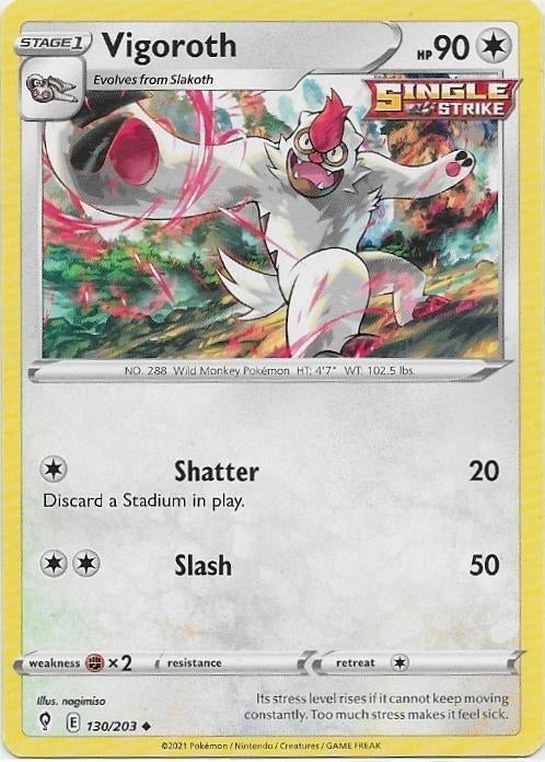 Evolving Skies,  Vigoroth [uncommon] 130/203, Verzenden, Nieuw, Losse kaart