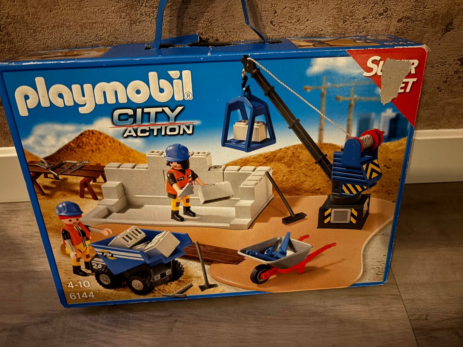 Playmobil city action bouwplaats set 6144, Ophalen, Gebouw, Complete set, Zo goed als nieuw