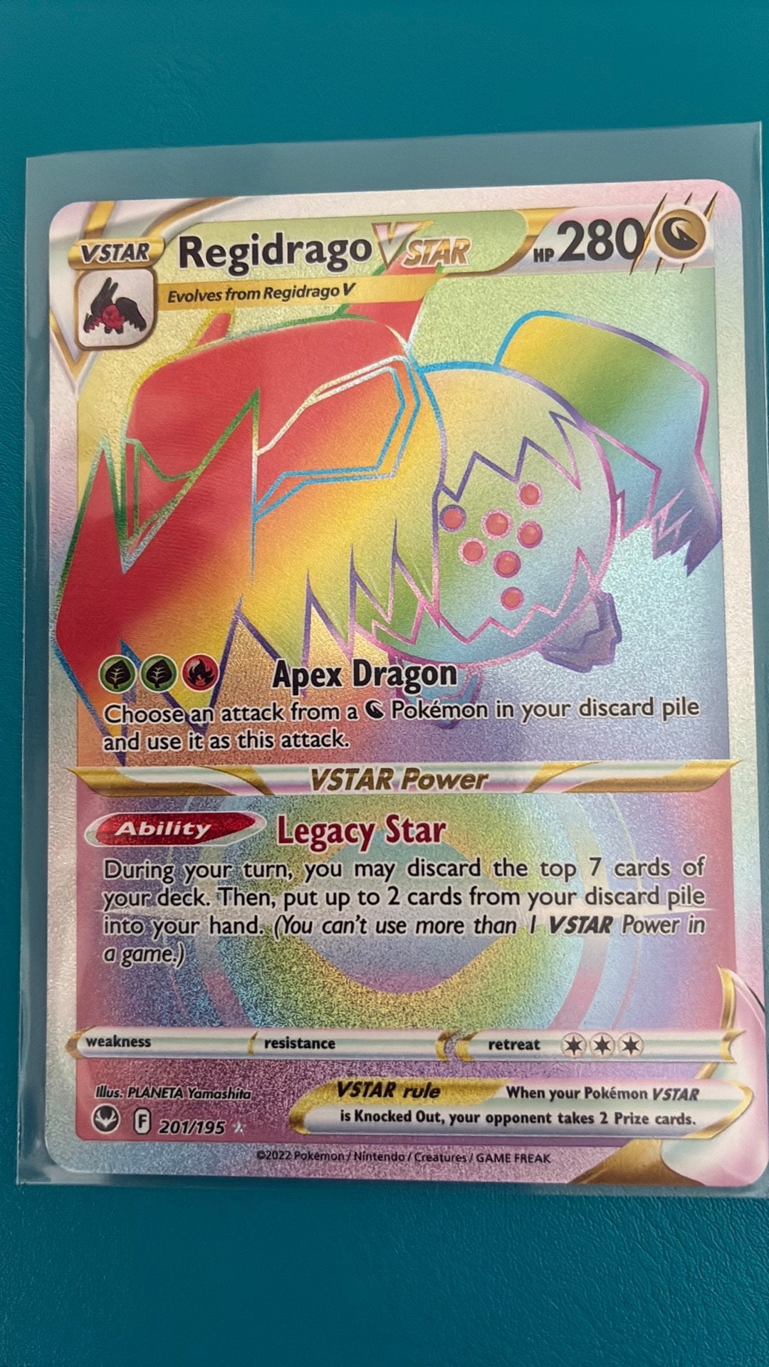 Regidrago Vstar 201 rainbow - Silver Tempest, Ophalen, Zo goed als nieuw