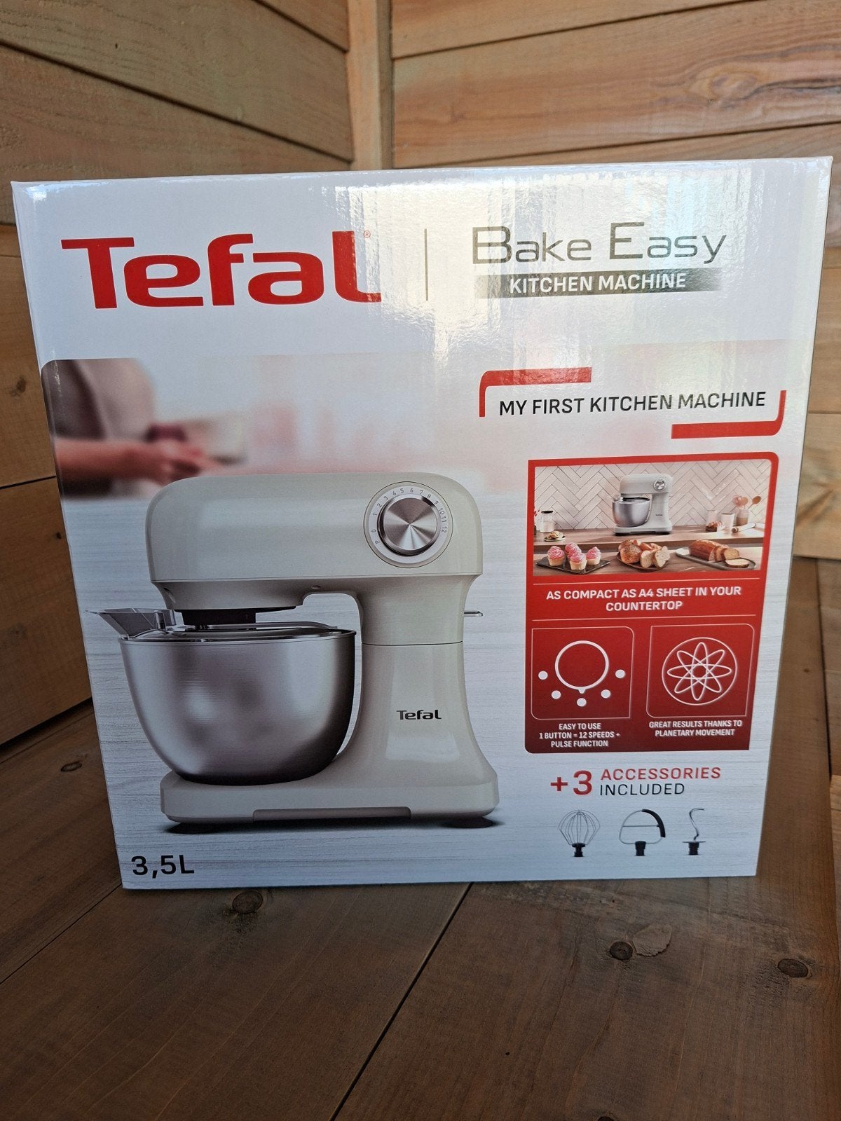 Tefal Bake Easy Kitchen Machine - Nieuw in Doos, 2 snelheden, Nieuw, 3 tot 4 liter, Ophalen of Verzenden