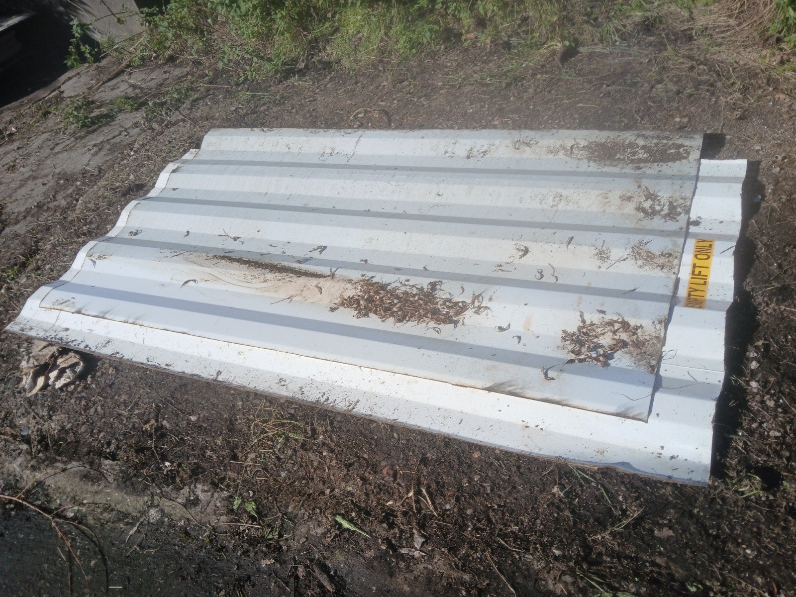 damwand platen, Ophalen