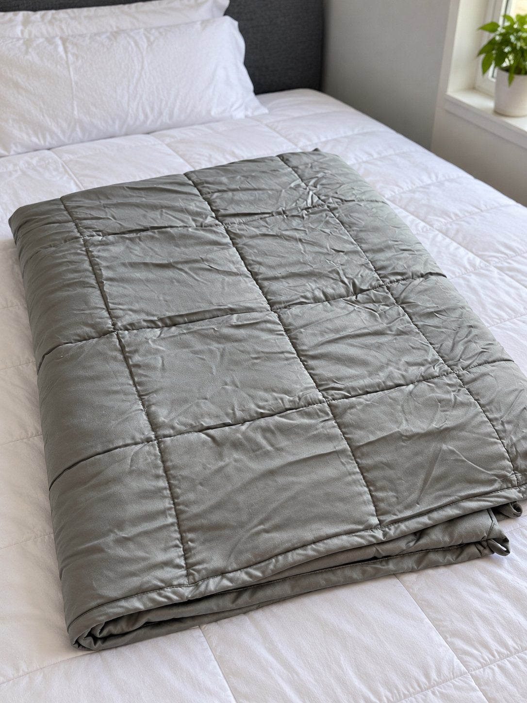 Bamboo Weighted Blanket, Eenpersoons, Bamboe, Ophalen of Verzenden, Grijs