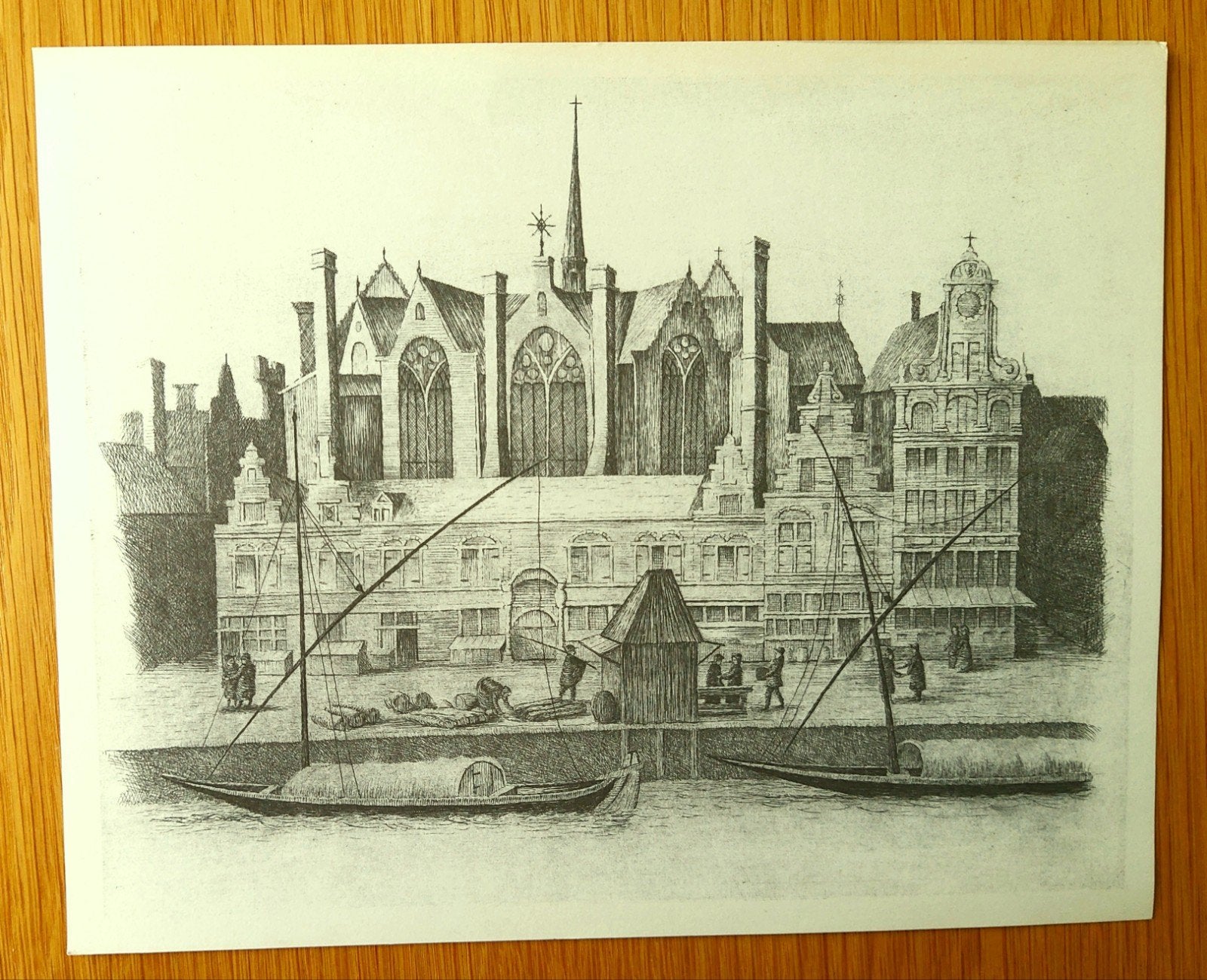 Mirakel van Amsterdam. Prachtige prent van Valentine Efiong., Ophalen of Verzenden, Zo goed als nieuw, Prent