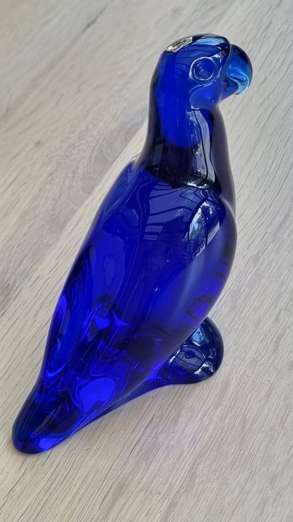 Baccarat Frans meesterglaswerk Perroquet - Papegaai, Antiek en Kunst, Antiek | Glas en Kristal, Ophalen of Verzenden